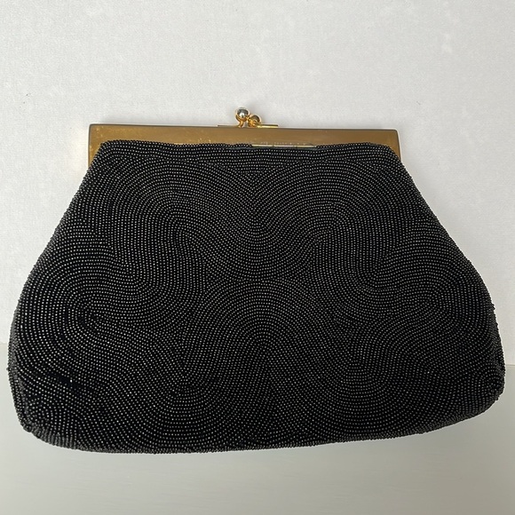 Vintage Bags By Josef Beaded Embroidered Clutch Bag Hand Beaded In France - Picture 3 of 13